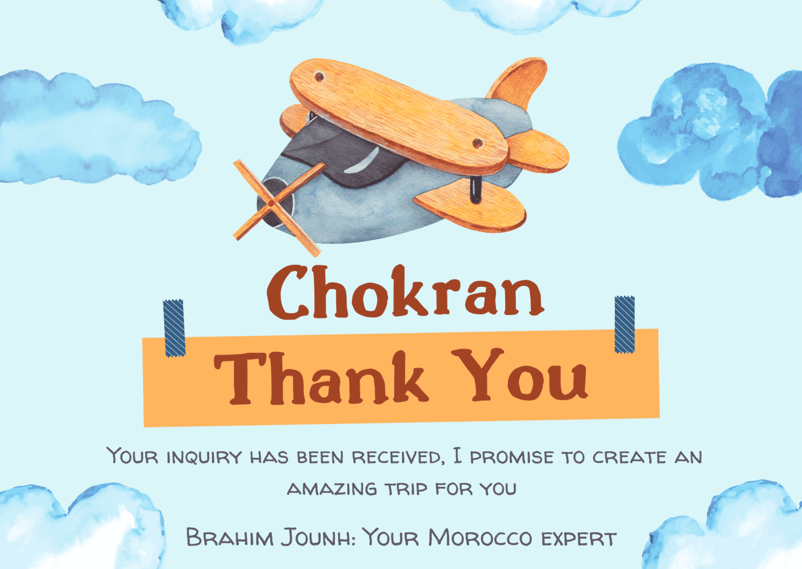 Your inquiry has been received-Thank-You
