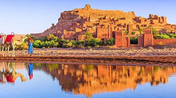 Ait Ben Haddou kasbah on the road between Marrakech and the Sahara