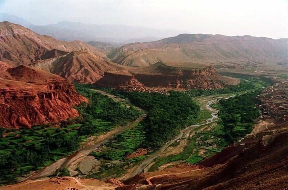 Dades Gorge winding through the High Atlas Mountains, Morocco