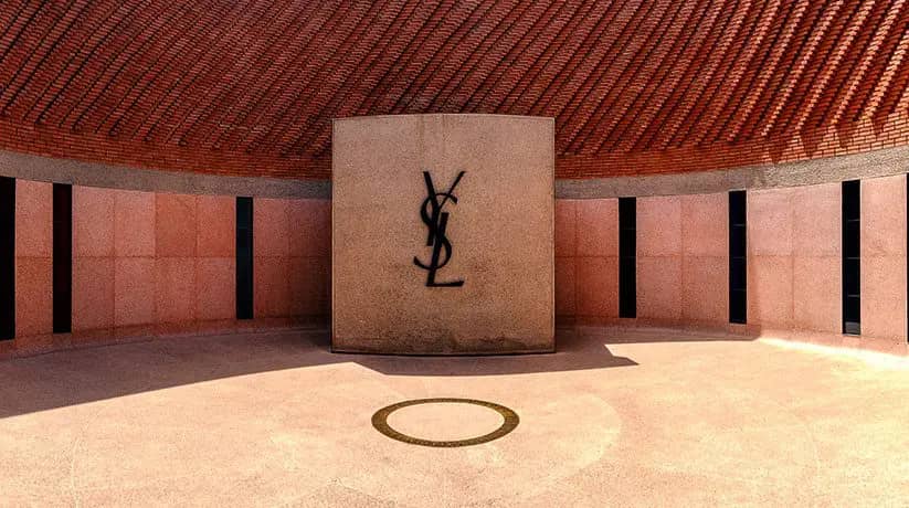 Yves Saint Laurent Museum in Marrakech — exterior with terracotta brickwork