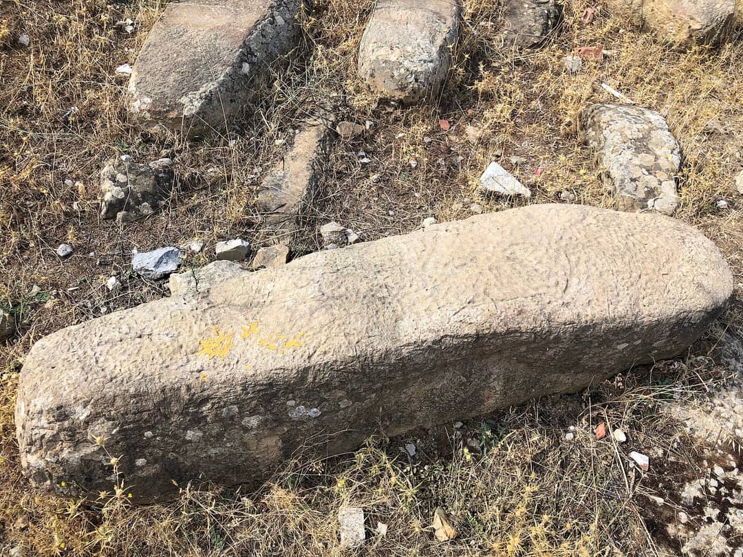 Anthropomorphic stone tombs in the fenced Jewish cemetery of Chefchaouen