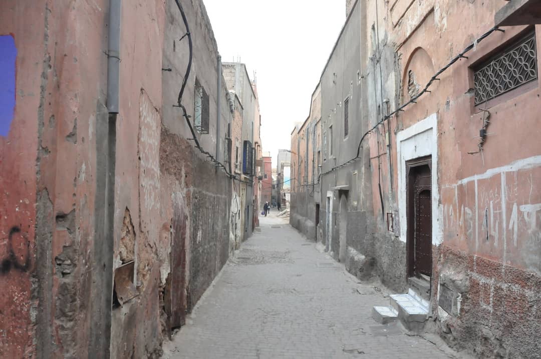 A lane in the Marrakech mellah, the former Jewish quarter of the medina