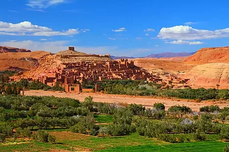 UNESCO Ait Ben Haddou Kasbah fortress on luxury Morocco tour to Marrakech