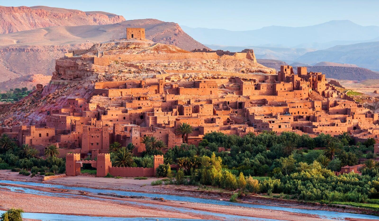 Aït Ben Haddou UNESCO mud-brick fortress on the Atlas road