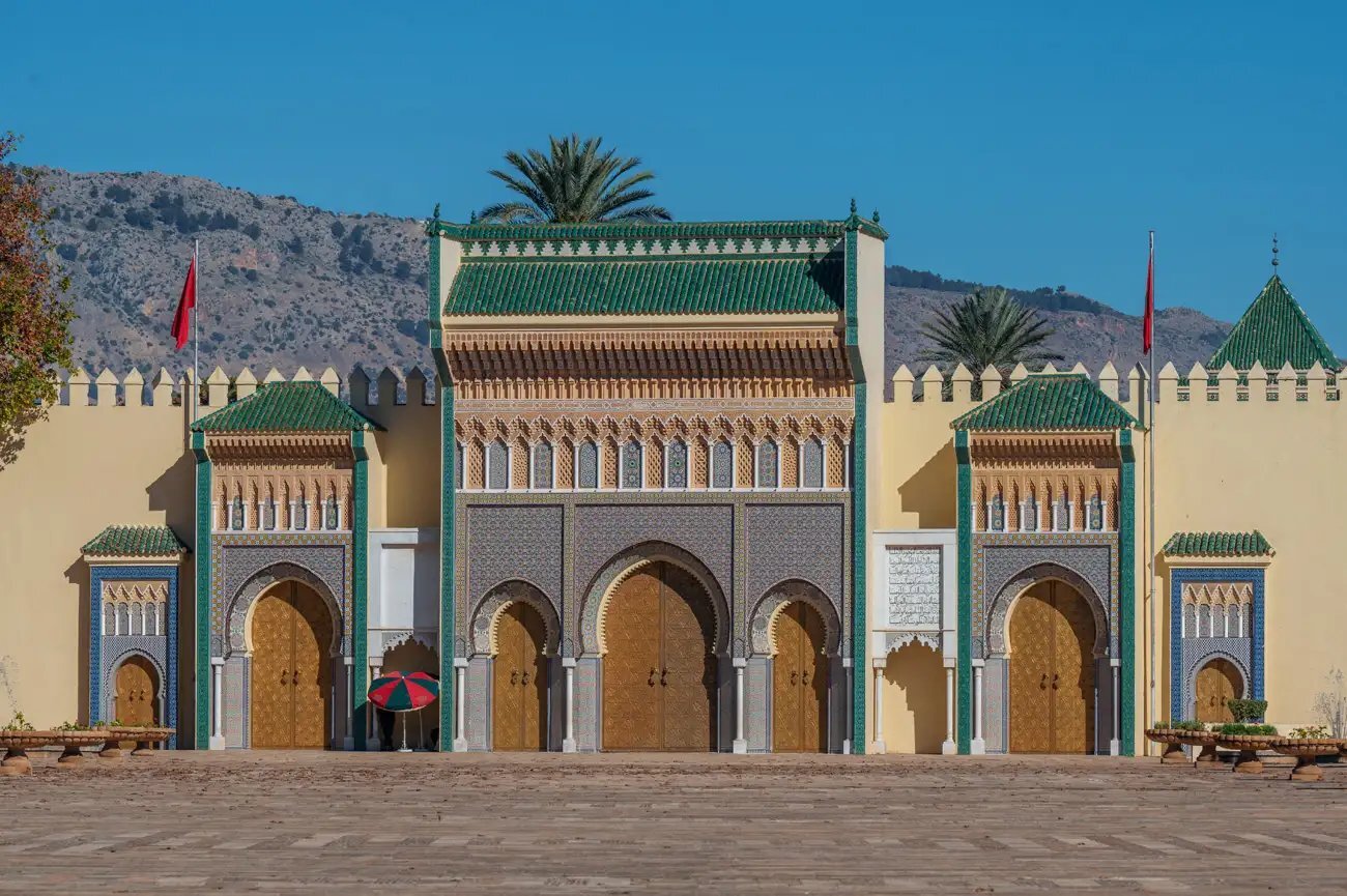 Fes el-Bali medina rooftops at sunset — the spiritual capital of Morocco