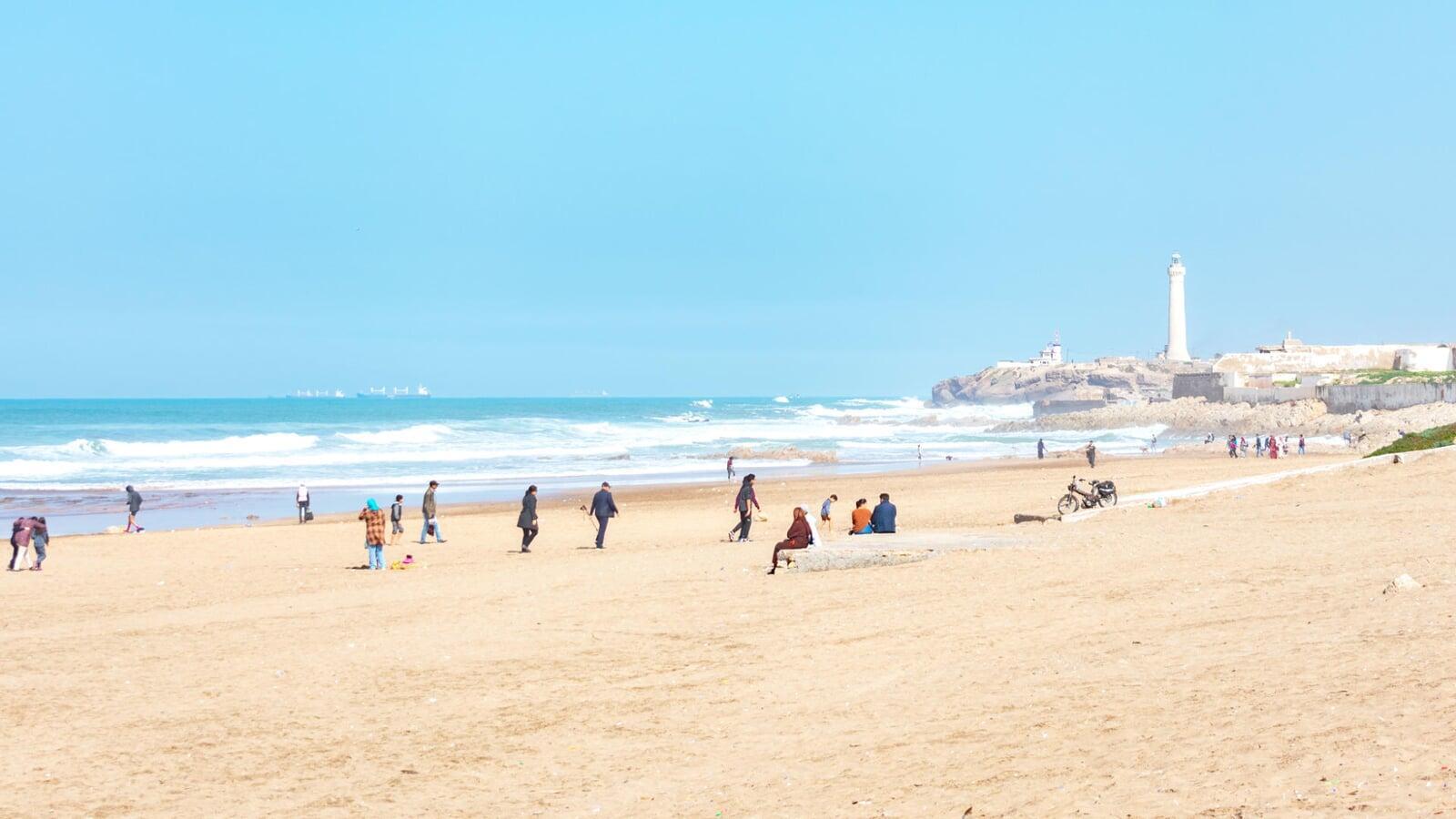 local beach in essaouira