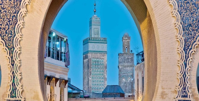 old 11th century mosque in Fes